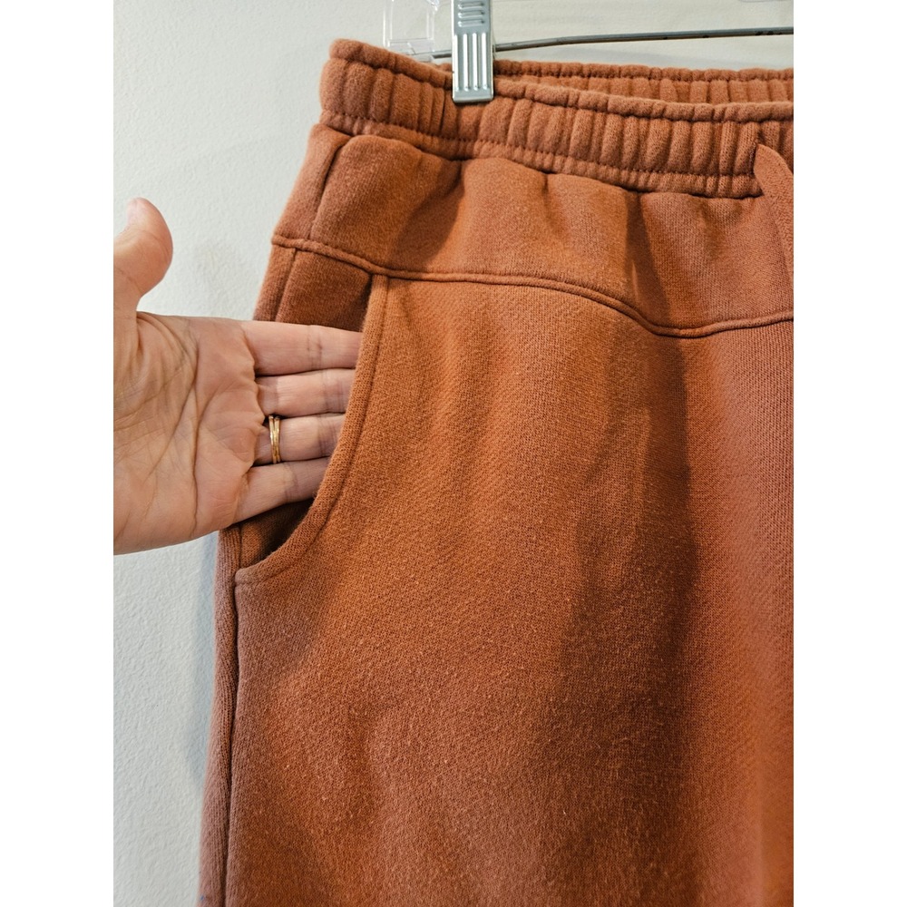 Madewell MWL Superterry Sweatpants Terracotta Orange Organic Cotton Joggers M - Picture 2 of 7